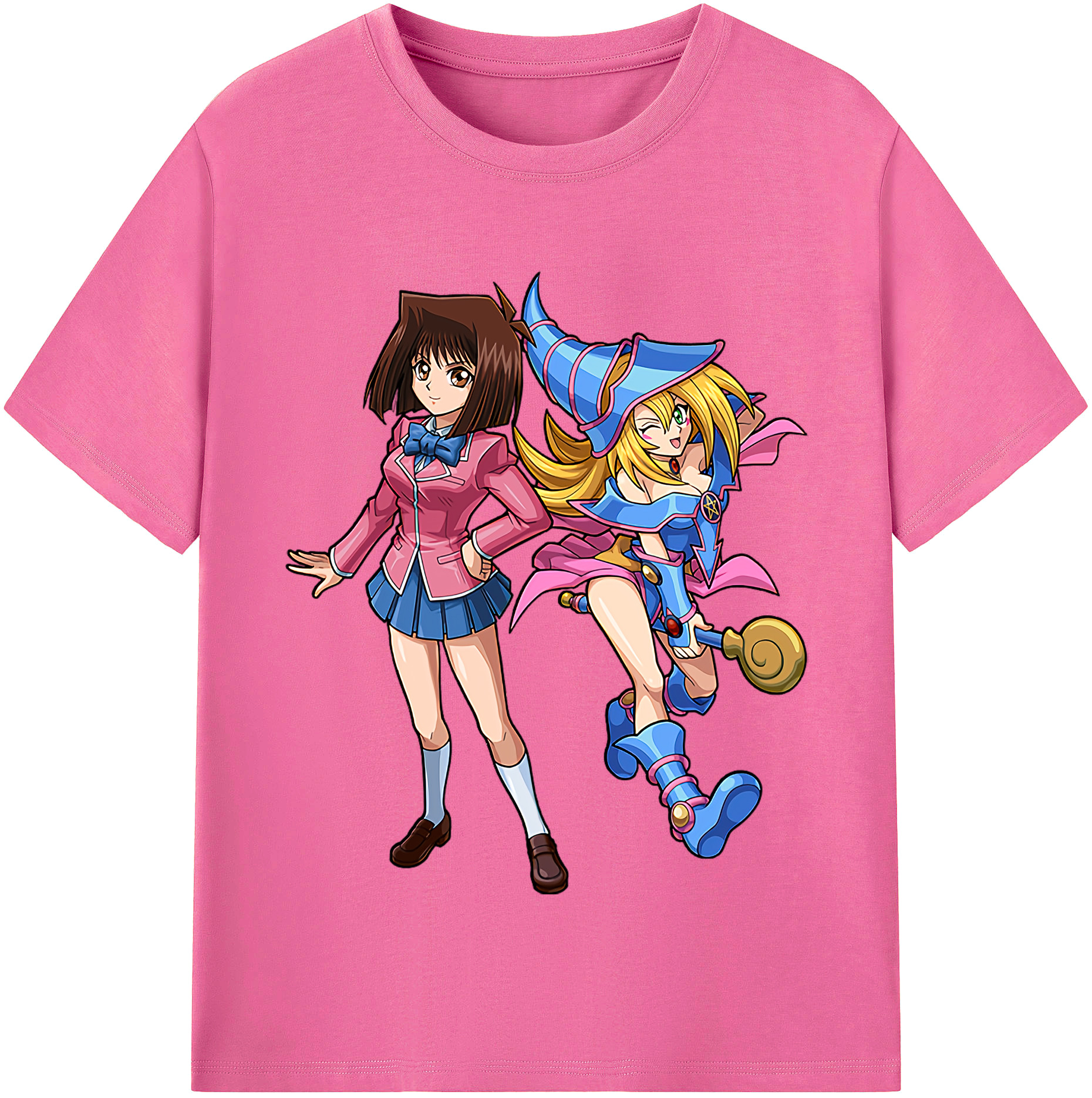 （画像用） 遊☆戯☆王 Yu-Gi-Oh! レディースカジュアルプリントTシャツ（綿100％）